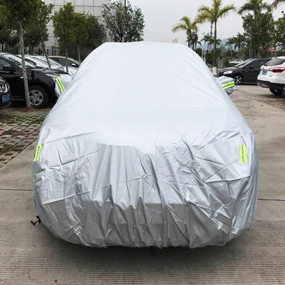 PEVA Anti-Dust Waterproof Sunproof SUV Car Cover with Warning Strips, Fits Cars up to 5.3m(207 inch) in Length - PE Material by buy2fix | Online Shopping UK | buy2fix