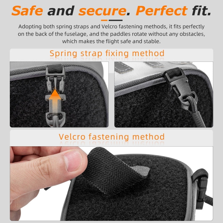 STARTRC Backpack Back-hanging Small Bag For DJI Avata / Air Series / Mavic Series (Grey) - Cases & Bags by STARTRC | Online Shopping UK | buy2fix