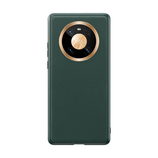 For Huawei Mate 40 ROCK Full Coverage Shockproof PC+TPU+PU Protective Case(Army Green) - Huawei Cases by ROCK | Online Shopping UK | buy2fix