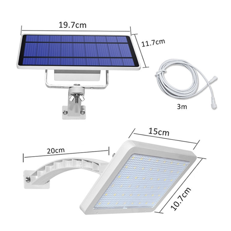 48 LED Detachable Solar Light IP65 Waterproof Outdoor Courtyard LED Street Lamp, Light Color:Warm Light(White) - Solar Lights by buy2fix | Online Shopping UK | buy2fix