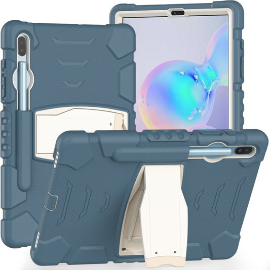 For Samsung Galaxy Tab S6 T860 3-Layer Protection  Screen Frame + PC + Silicone Shockproof Combination Case with Holder(Cornflower Blue) - Other Galaxy Tab PC by buy2fix | Online Shopping UK | buy2fix