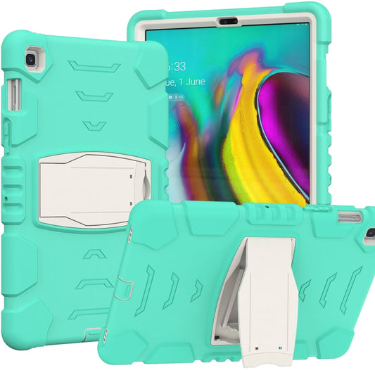 3-Layer Protection Screen Frame + PC + Silicone Shockproof Combination Case with Holder For Samsung Galaxy Tab S5e T720(Mint Green) - Tab S5E 10.5 T720 / T725 by buy2fix | Online Shopping UK | buy2fix