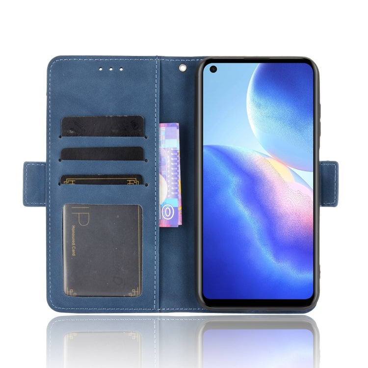 For Blackview A90 Skin Feel Calf Pattern Horizontal Flip Leather Case with Holder & Card Slots & Photo Frame(Blue) - More Brand by buy2fix | Online Shopping UK | buy2fix