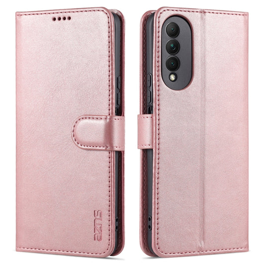 For Honor X20 SE AZNS Skin Feel Calf Texture Horizontal Flip Leather Case with Card Slots & Holder & Wallet(Rose Gold) - Honor Cases by AZNS | Online Shopping UK | buy2fix