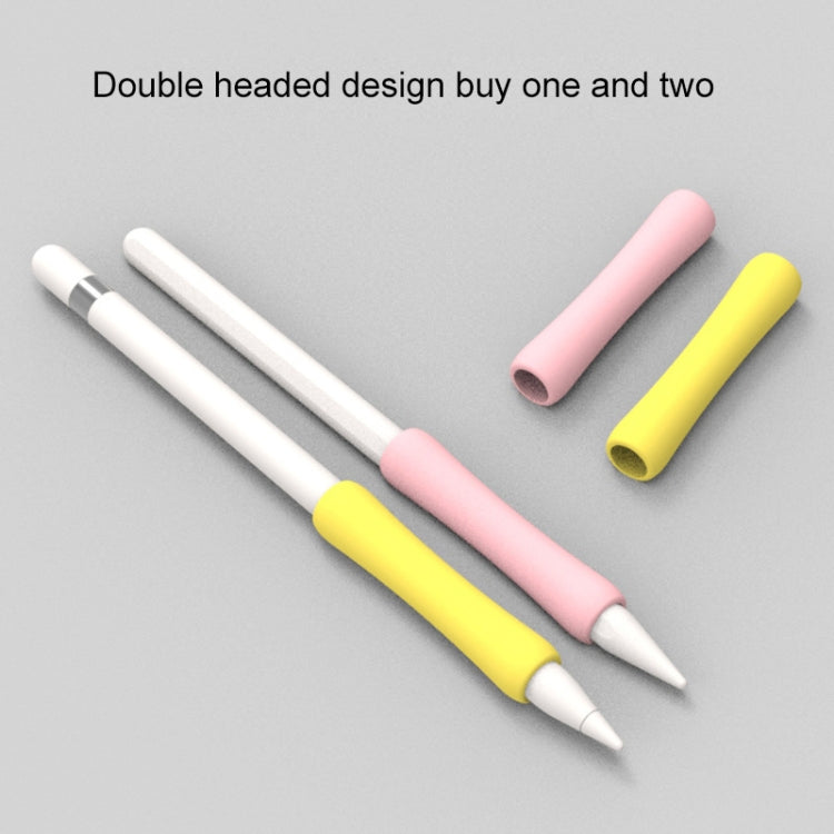 Stylus Touch Pen Silicone Protective Cover For Apple Pencil 1 / 2(White) - Pencil Accessories by buy2fix | Online Shopping UK | buy2fix