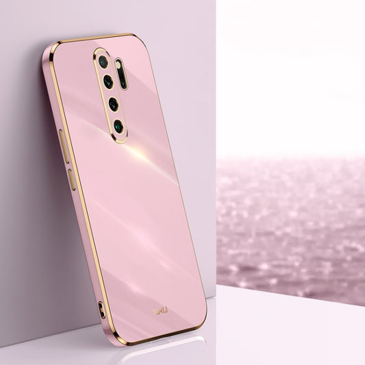 For Xiaomi Redmi Note 8 Pro XINLI Straight 6D Plating Gold Edge TPU Shockproof Case(Cherry Purple) - Xiaomi Cases by XINLI | Online Shopping UK | buy2fix