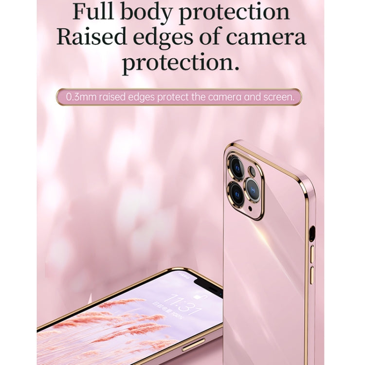 For iPhone 11 Pro Max XINLI Straight Edge 6D Electroplate TPU Phone Case (Cherry Purple) - iPhone 11 Pro Max Cases by XINLI | Online Shopping UK | buy2fix