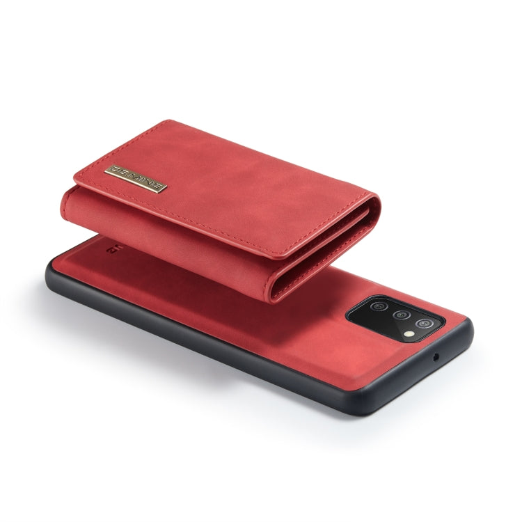 For Samsung Galaxy A02s DG.MING M1 Series 3-Fold Multi Card Wallet  Back Cover Shockproof Case with Holder Function(Red) - Galaxy Phone Cases by DG.MING | Online Shopping UK | buy2fix