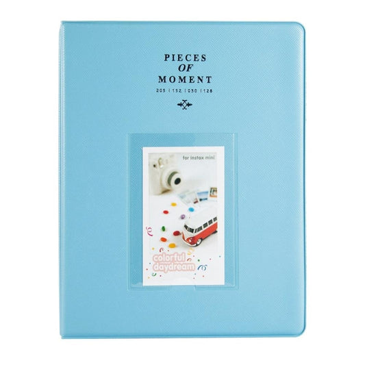 128 Pockets Photo Book Album Name Card Holder for Fujifilm Instax Mini 8 /7s /70 /25 /50s /90(Sky Blue) - Photo Albums & Photo Frames by buy2fix | Online Shopping UK | buy2fix