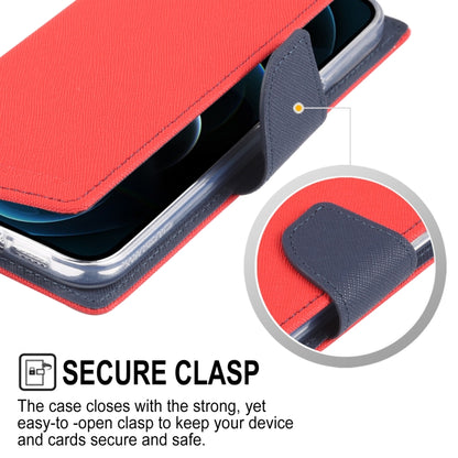 For iPhone 13 Pro Max GOOSPERY FANCY DIARY Cross Pattern Horizontal Flip Leather Case with Holder & Card Slots & Wallet (Red) - iPhone 13 Pro Max Cases by GOOSPERY | Online Shopping UK | buy2fix