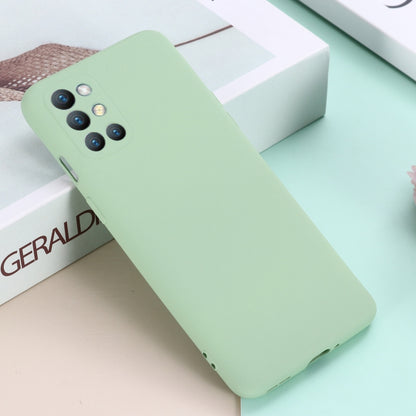 Pure Color Liquid Silicone Shockproof Full Coverage Case For OnePlus 9R(Green) - OnePlus Cases by buy2fix | Online Shopping UK | buy2fix