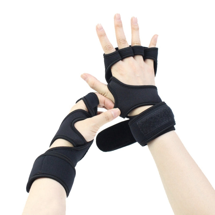 Sports Riding Gloves Silicone pull-up Exercise Gloves, Size:M(Reinforced Black) - Cycling Gloves by buy2fix | Online Shopping UK | buy2fix