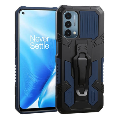 For OnePlus Nord N200 5G Machine Armor Warrior Shockproof PC + TPU Protective Case(Blue) - OnePlus Cases by buy2fix | Online Shopping UK | buy2fix