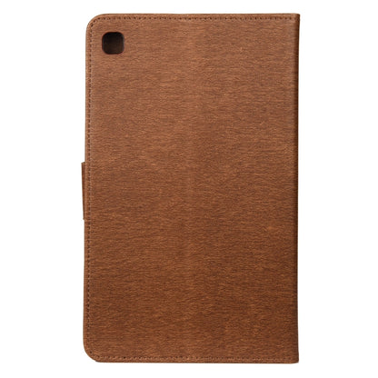 For Samsung Galaxy Tab A7 Lite / T220 Butterfly Flower Embossing Pattern Horizontal Flip Leather Case with Holder & Card Slots & Wallet(Brown) - Tab A7 Lite T220 / T225 by buy2fix | Online Shopping UK | buy2fix