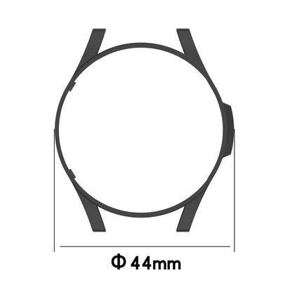 For Samsung Galaxy Watch4 44mm Half Coverage Hollowed PC Protective Case(Silver) - Watch Cases by buy2fix | Online Shopping UK | buy2fix