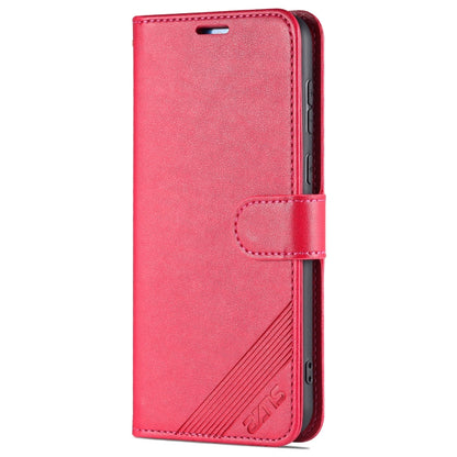 For Huawei P50 Pro AZNS Sheepskin Texture Horizontal Flip Leather Case with Holder & Card Slots & Wallet(Red) - Huawei Cases by AZNS | Online Shopping UK | buy2fix