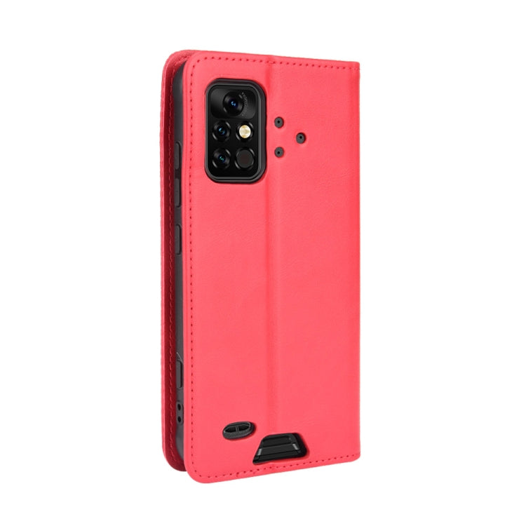 For UMIDIGI Bison Pro Magnetic Buckle Retro Pattern Horizontal Flip Leather Case with Holder & Card Slot & Wallet(Red) - More Brand by buy2fix | Online Shopping UK | buy2fix