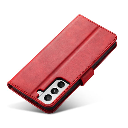 For Samsung Galaxy S21+ 5G Calf Texture Buckle Horizontal Flip Leather Case with Holder & Card Slots & Wallet(Red) - Galaxy S21+ 5G Cases by buy2fix | Online Shopping UK | buy2fix
