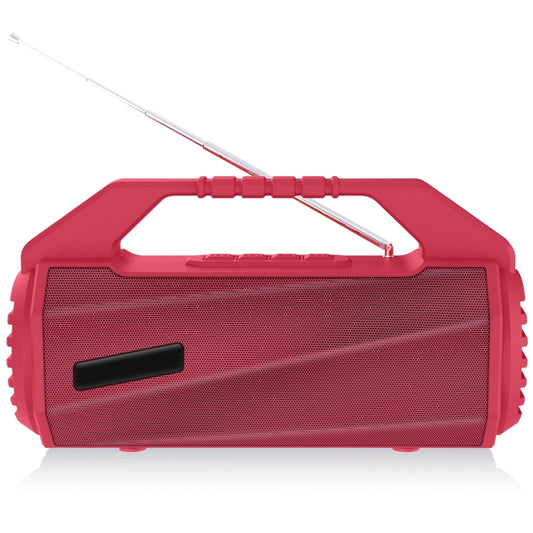 NewRixing NR-4025FM Outdoor Splash-proof Water Portable Bluetooth Speaker, Support Hands-free Call / TF Card / FM / U Disk(Red) - Desktop Speaker by NewRixing | Online Shopping UK | buy2fix