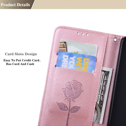 For Xiaomi Redmi 10 Rose Embossed Horizontal Flip PU Leather Case with Holder & Card Slots & Wallet(Rose Gold) - Xiaomi Cases by buy2fix | Online Shopping UK | buy2fix