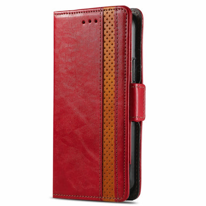 For Blackview A100 CaseNeo Business Splicing Dual Magnetic Buckle Horizontal Flip PU Leather Case with Holder & Card Slots & Wallet(Red) - More Brand by buy2fix | Online Shopping UK | buy2fix