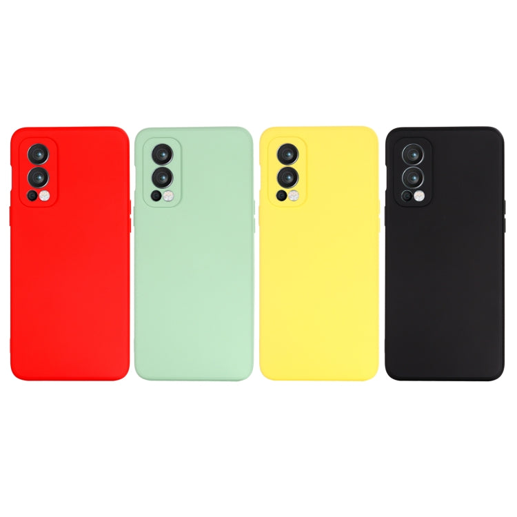 For OnePlus Nord 2 5G Solid Color Liquid Silicone Shockproof Full Coverage Protective Case(Green) - OnePlus Cases by buy2fix | Online Shopping UK | buy2fix