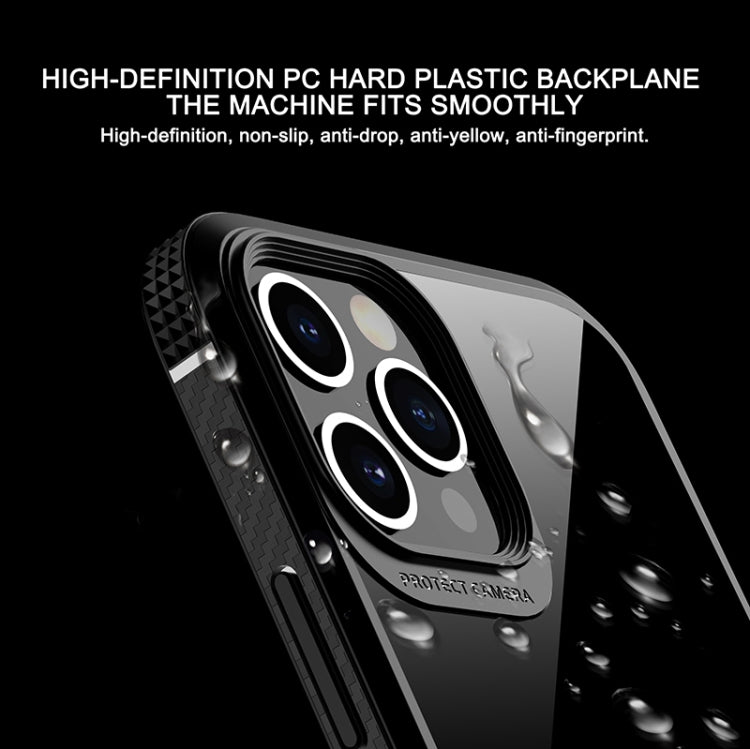 For iPhone 11 MG Series Carbon Fiber TPU + Clear PC Four-corner Airbag Shockproof Case (Orange) - iPhone 11 Cases by buy2fix | Online Shopping UK | buy2fix