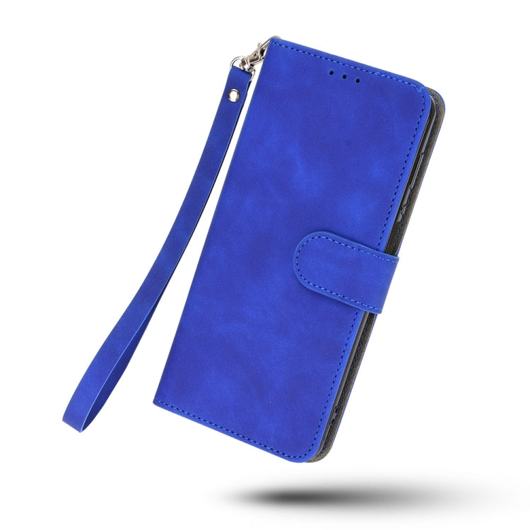 For Doogee N40 Pro Solid Color Skin Feel Magnetic Buckle Horizontal Flip PU Leather Case with Holder & Card Slots & Wallet(Blue) - More Brand by buy2fix | Online Shopping UK | buy2fix
