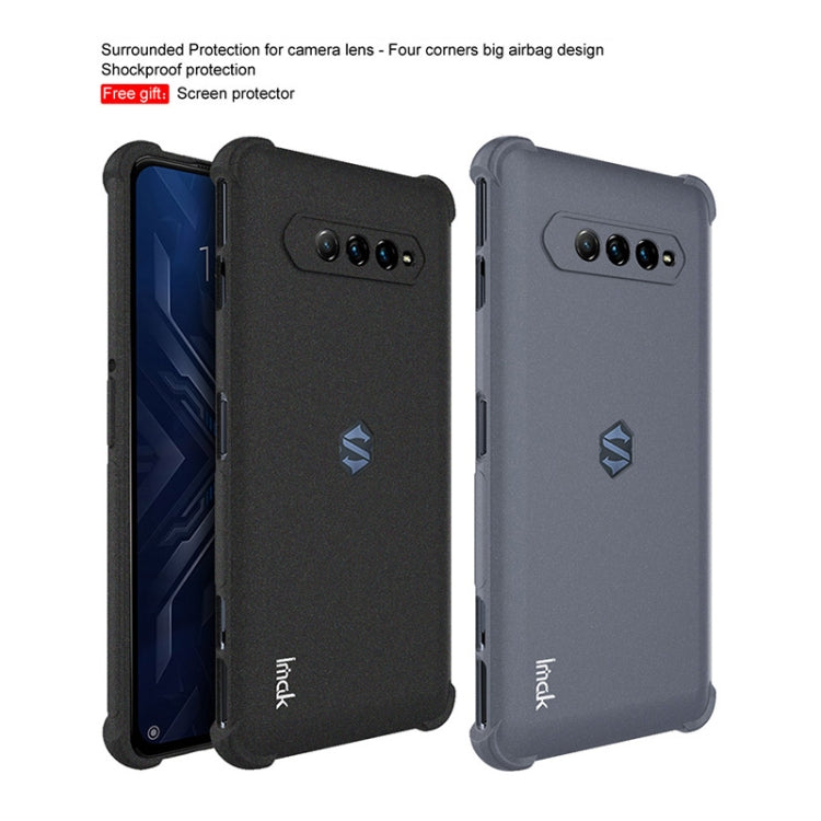 For Xiaomi Black Shark 4 Pro / 4 IMAK All-inclusive Shockproof Airbag TPU Case with Screen Protector(Matte Grey) - Xiaomi Cases by imak | Online Shopping UK | buy2fix