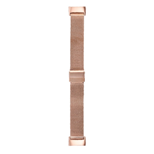 For Fitbit Charge 5 Milan Steel Double Buckles Strap Watch Band(Rose Gold) - Watch Bands by buy2fix | Online Shopping UK | buy2fix