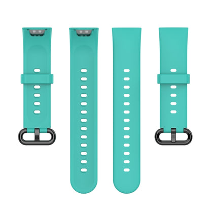 For Xiaomi Redmi Watch 2 Solid Color Silicone Strap Watch Band(Cyan) - Watch Bands by buy2fix | Online Shopping UK | buy2fix