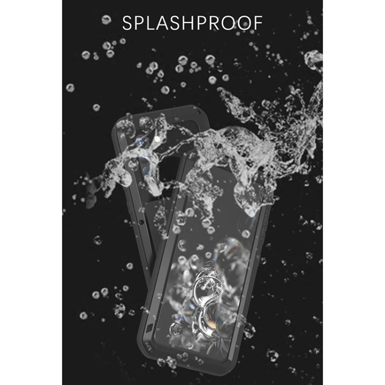 For Samsung Galaxy S21 FE LOVE MEI Metal Shockproof Waterproof Dustproof Protective Phone Case with Glass(White) - Galaxy Phone Cases by LOVE MEI | Online Shopping UK | buy2fix