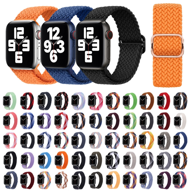 Nylon Braid Strap Watch Band For Apple Watch Ultra 49mm&Watch Ultra 2 49mm / Series 9&8&7 45mm / SE 3&SE 2&6&SE&5&4 44mm / 3&2&1 42mm(43) - Watch Bands by buy2fix | Online Shopping UK | buy2fix