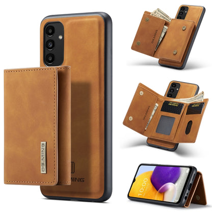 For Samsung Galaxy A13 4G DG.MING M1 Series 3-Fold Multi Card Wallet  Phone Case(Brown) - Galaxy Phone Cases by DG.MING | Online Shopping UK | buy2fix