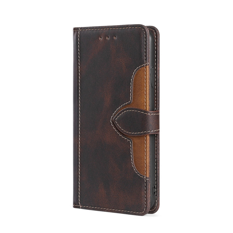 For Ulefone Note 6 / 6P Skin Feel Straw Hat Magnetic Buckle Leather Phone Case(Brown) - Ulefone Cases by buy2fix | Online Shopping UK | buy2fix