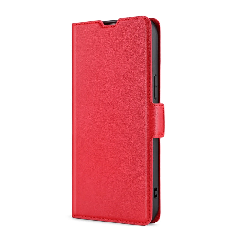 For Blackview A60 Ultra-thin Voltage Side Buckle PU + TPU Leather Phone Case(Red) - More Brand by buy2fix | Online Shopping UK | buy2fix