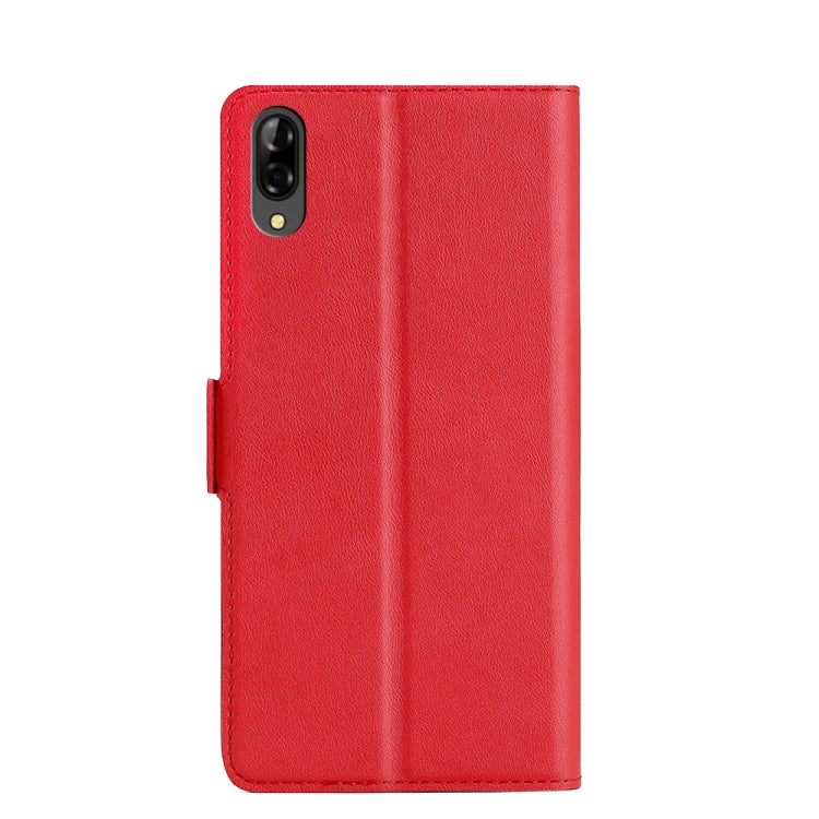 For Blackview A60 Ultra-thin Voltage Side Buckle PU + TPU Leather Phone Case(Red) - More Brand by buy2fix | Online Shopping UK | buy2fix