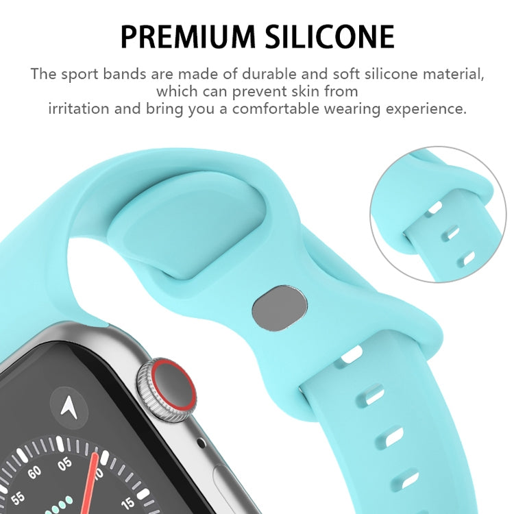 Butterfly Buckle Silicone Watch Band, Size: S For Apple Watch Ultra 49mm&Watch Ultra 2 49mm / Series 9&8&7 45mm / SE 3&SE 2&6&SE&5&4 44mm / 3&2&1 42mm(Lavender) - Watch Bands by buy2fix | Online Shopping UK | buy2fix