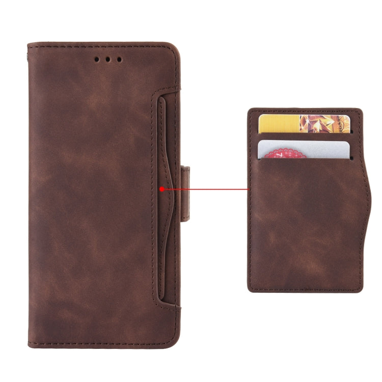 For Blackview A95 Skin Feel Calf Texture Card Slots Leather Phone Case(Brown) - More Brand by buy2fix | Online Shopping UK | buy2fix