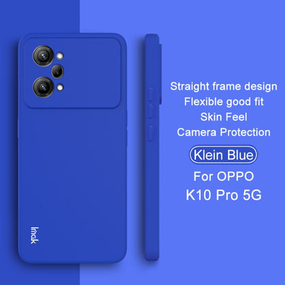 For OPPO K10 Pro 5G IMAK UC-4 Series Straight Edge TPU Phone Case(Blue) - OPPO Cases by imak | Online Shopping UK | buy2fix