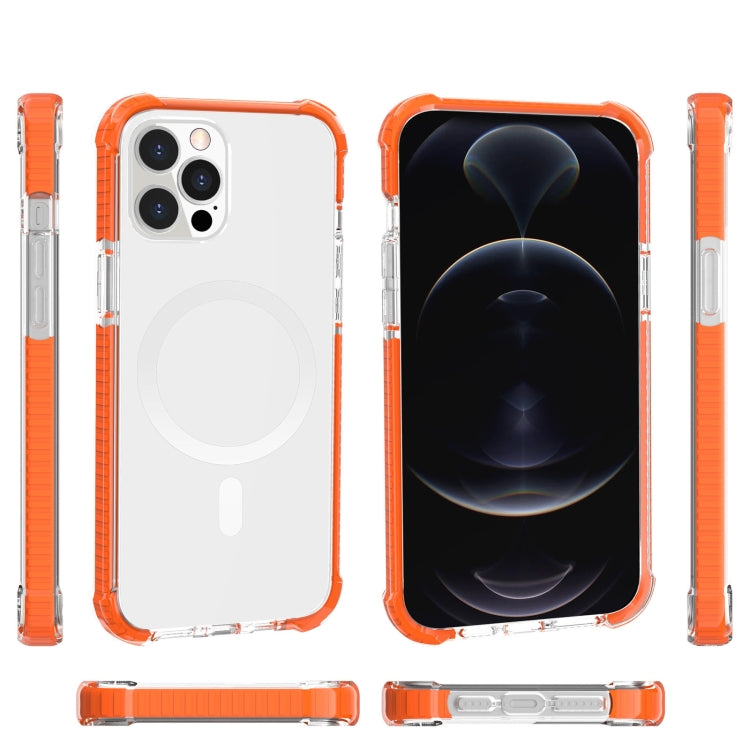 For iPhone 13 Pro Magsafe Magnetic Acrylic Shockproof Phone Case (Orange) - iPhone 13 Pro Cases by buy2fix | Online Shopping UK | buy2fix