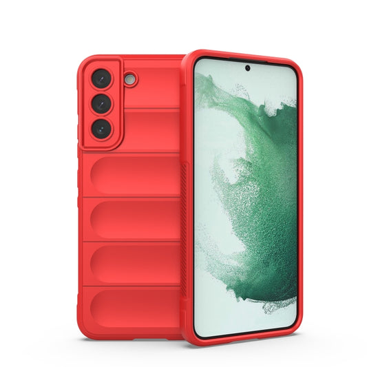 For Samsung Galaxy S22+ 5G Magic Shield TPU + Flannel Phone Case(Red) - Galaxy S22+ 5G Cases by buy2fix | Online Shopping UK | buy2fix