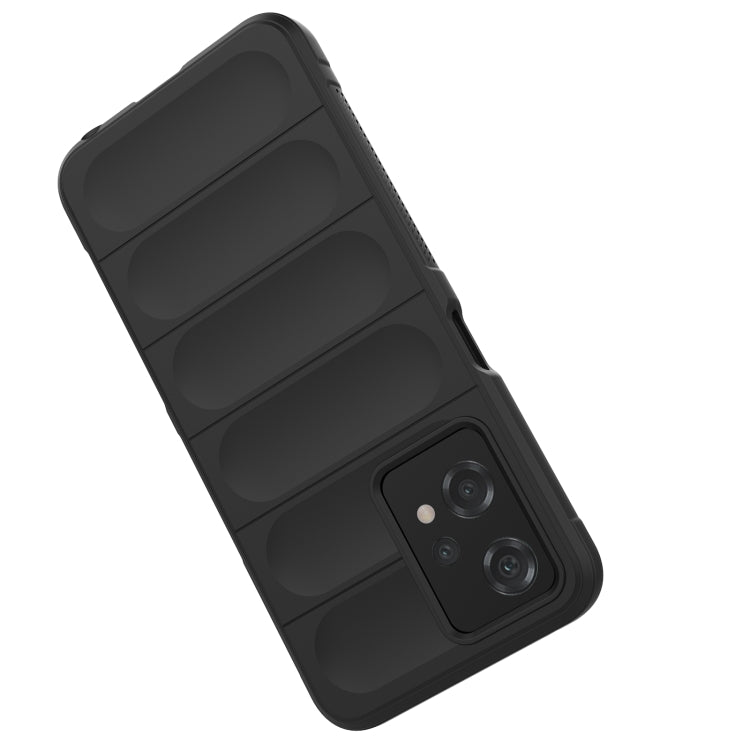 For Realme 9 Pro / Realme V25 5G / Realme 9 5G EU Version Magic Shield TPU + Flannel Phone Case(Black) - Realme Cases by buy2fix | Online Shopping UK | buy2fix