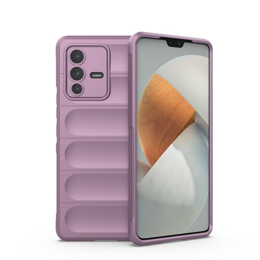 For vivo S12 Pro Magic Shield TPU + Flannel Phone Case(Purple) - vivo Cases by buy2fix | Online Shopping UK | buy2fix