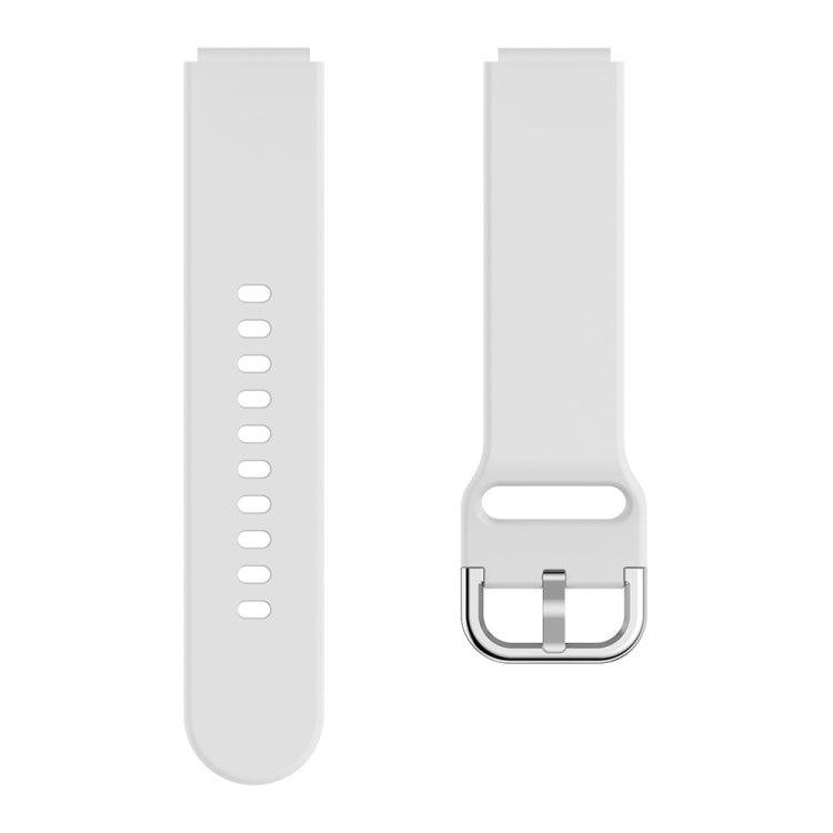 For ID205 / Willful SW021 19mm Electroplating Buckle Silicone Watch Band(White) - Watch Bands by buy2fix | Online Shopping UK | buy2fix