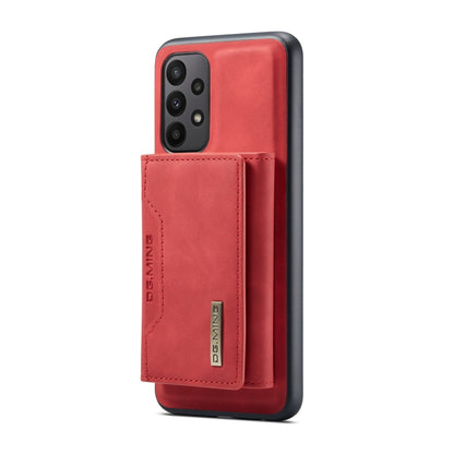 For Samsung Galaxy A23 5G DG.MING M2 Series 3-Fold Multi Card Bag Phone Case(Red) - Galaxy Phone Cases by DG.MING | Online Shopping UK | buy2fix