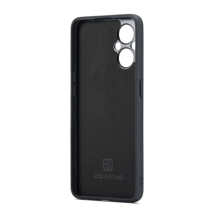 For OnePlus Nord N20 5G DG.MING M2 Series 3-Fold Multi Card Bag Phone Case(Black) - OnePlus Cases by DG.MING | Online Shopping UK | buy2fix