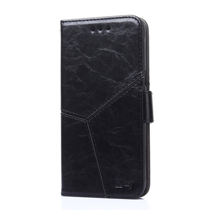 For Blackview A70 Geometric Stitching Horizontal Flip Leather Phone Case(Black) - More Brand by buy2fix | Online Shopping UK | buy2fix