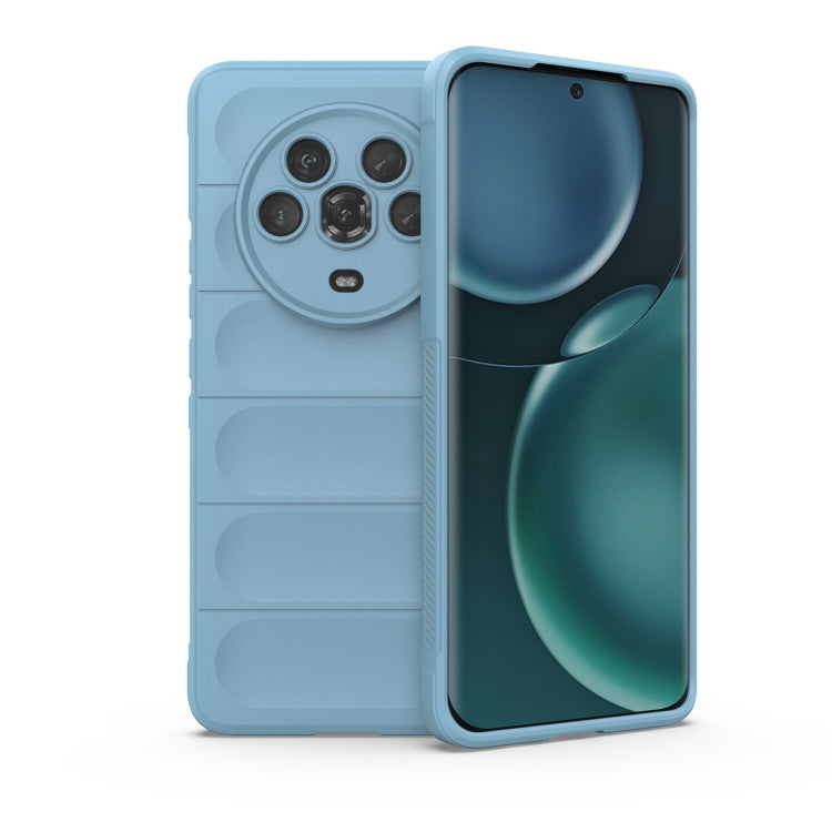 For Honor Magic4 Magic Shield TPU + Flannel Phone Case(Light Blue) - Honor Cases by buy2fix | Online Shopping UK | buy2fix