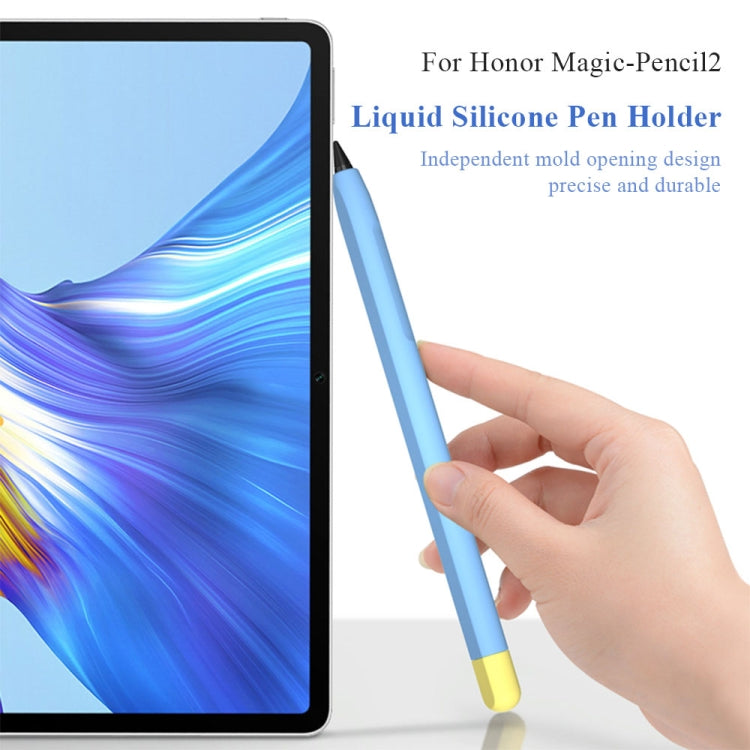 Contrasting Color Series Liquid Silicone Protective Case For Honor Magic Pencil 2(Lavender Purple) - Pencil Accessories by buy2fix | Online Shopping UK | buy2fix